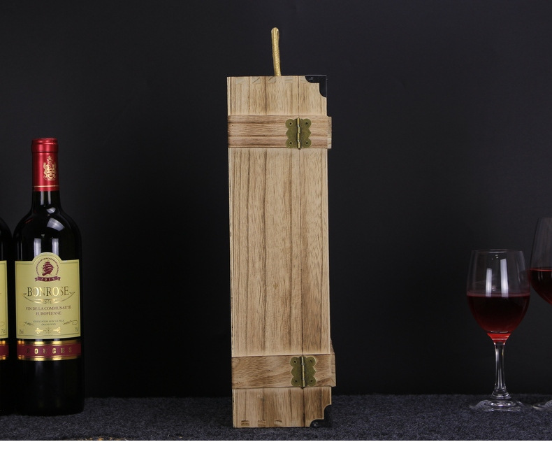 紅酒盒雙支裝復古禮盒通用定實木質制作紅酒木盒紅酒包裝盒